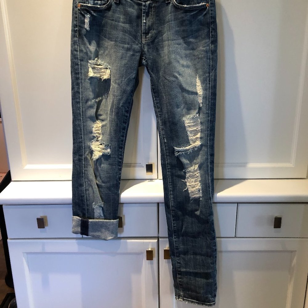 7 For All Mankind "Roxannne" Ripped Jeans